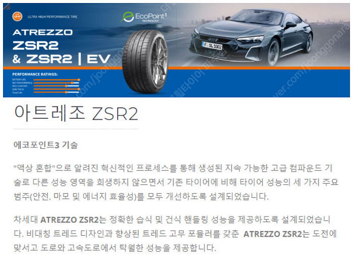 벤츠E63 AMG 스포츠타이어 285 30 19 사일룬 ZSR2--7